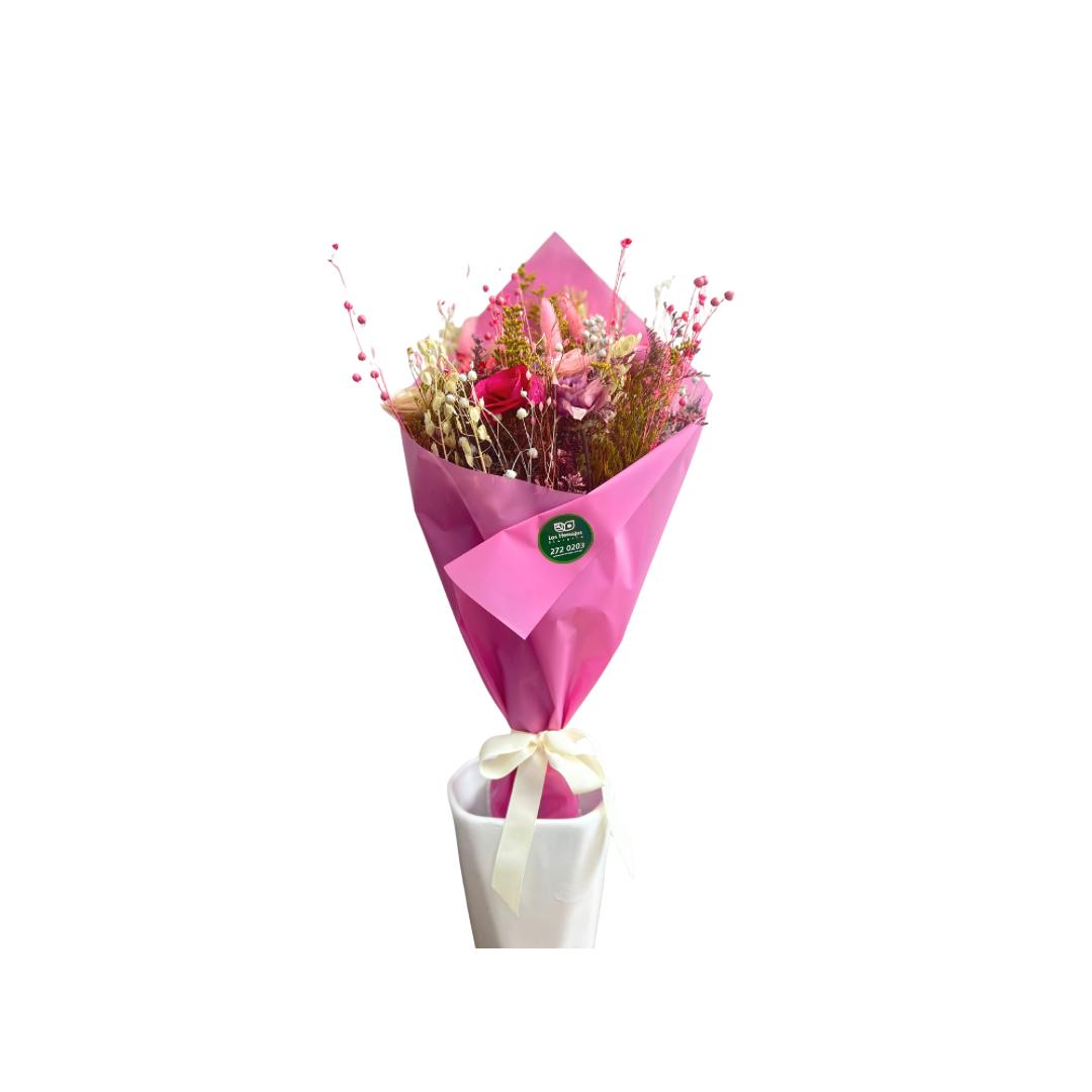 RAMO FLORES SECAS FUCSIA