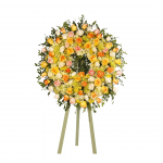 CORONA LLENA DE AMOR AMARILLOS